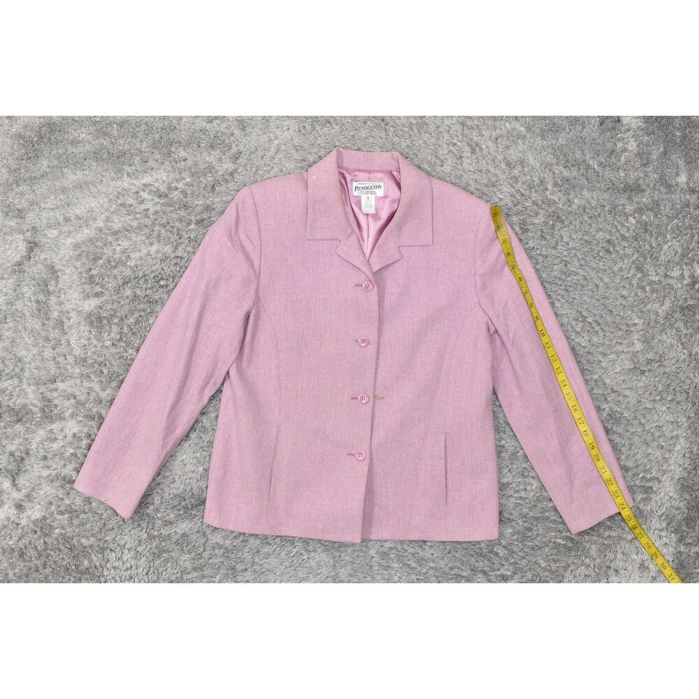 Pendleton Purple 100% Virgin Wool Button Blazer W… - image 8